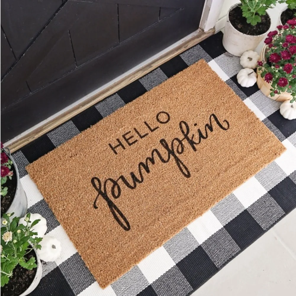 Custom made door mats. *****HALLOWEEN/FALL EDITION*****